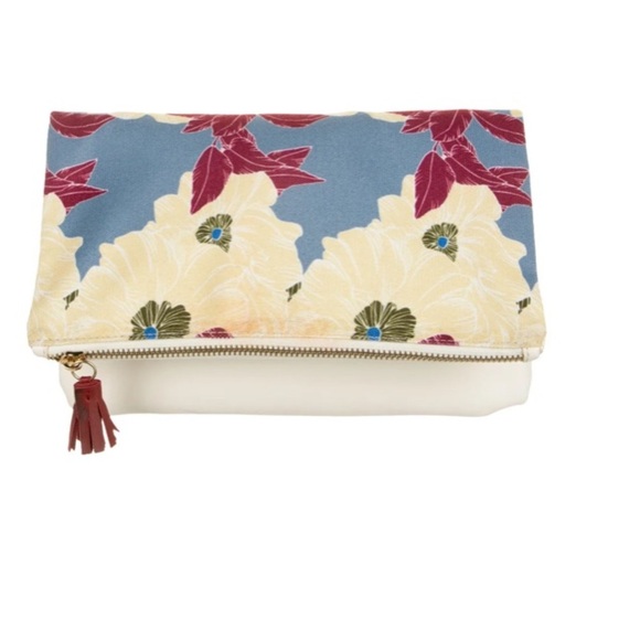 Rachel Pally Leather/Canvas Reversal Clutch - Picture 4 of 10